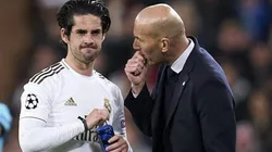 Isco e Zidane: meia questiona opções do técnico (Foto: Getty Images)