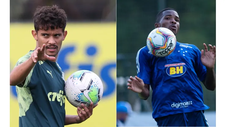 Montagem/Fotos: Cesar Greco/Palmeiras/Divulgação e Cruzeiro/Divulgação