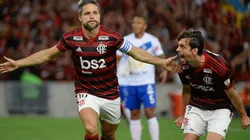 Diego deu um ânimo extra ao time no vestiário - Foto: Alexandre Vidal/Flamengo.