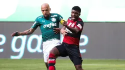 Felipe Melo e Lincoln disputando a bola — Foto: Getty Images