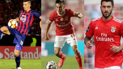 Churín, Cervi e Ferreyra: no radar gremista (Fotos: Getty Images)