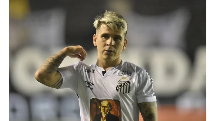 Yeferson Soteldo foi cogitado no Galo (Foto: Ivan Storti/Santos FC)