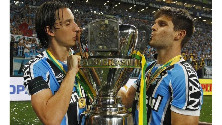 Dupla de zaga foi importante na conquista da Copa do Brasil - Foto: Lucas Uebel/Grêmio.