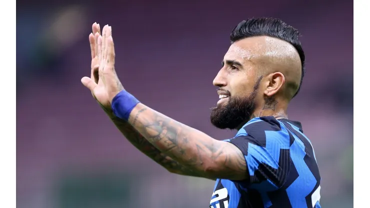 Vidal, atualmente na Inter, movimentou a torcida do Fla. Foto: Getty Images
