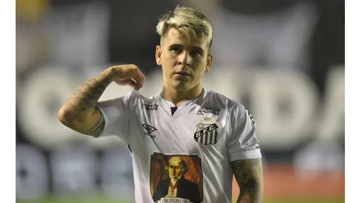 Soteldo, que não estava nos planos, acabou sendo negociado. Foto: Ivan Storti/Santos FC