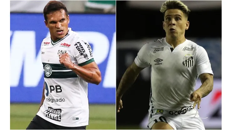 Coritiba x Santos medem forças neste sábado, pelo Brasileirão