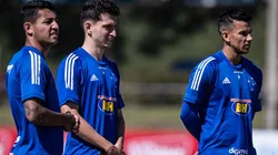 Marco Antônio em ação com a camisa do time celeste. Foto: Gustavo Aleixo/Cruzeiro