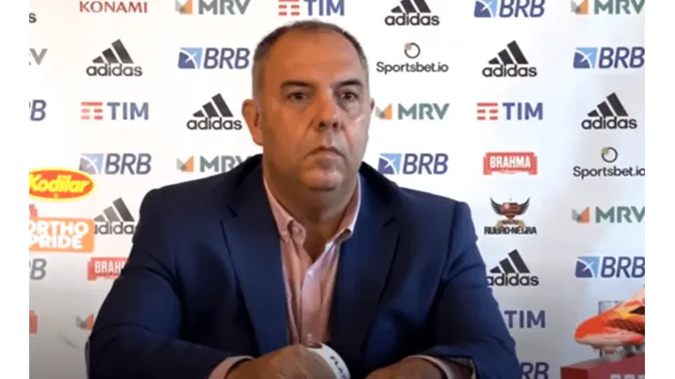 Braz durante entrevista — Foto: Reprodução/FlaTV