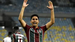 Igor Julião comemora bom momento com a camisa do Fluminense. Foto: Lucas Merçom/Fluminense