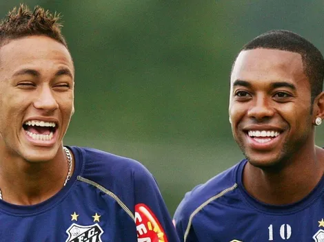 Neymar se empolga com retorno de Robinho ao Santos: “Bom filho a casa torna”