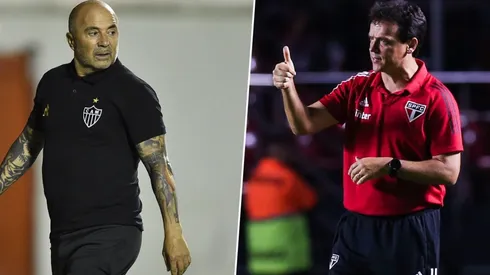 Jorge Sampaoli e Fernando Diniz. Foto: Getty Images