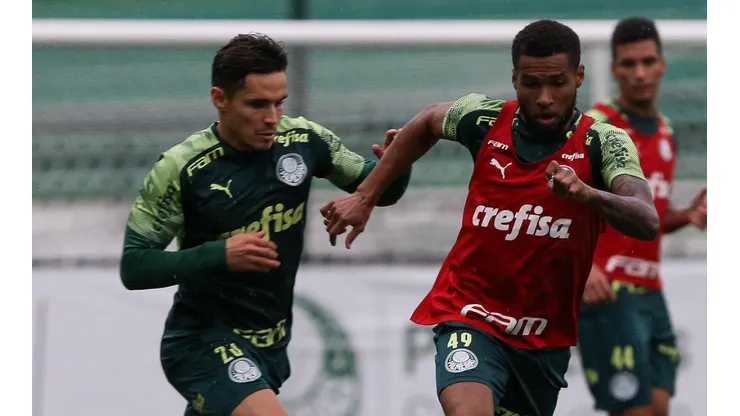 Veiga treina na véspera e deve substituir Lucas Lima no Palmeiras