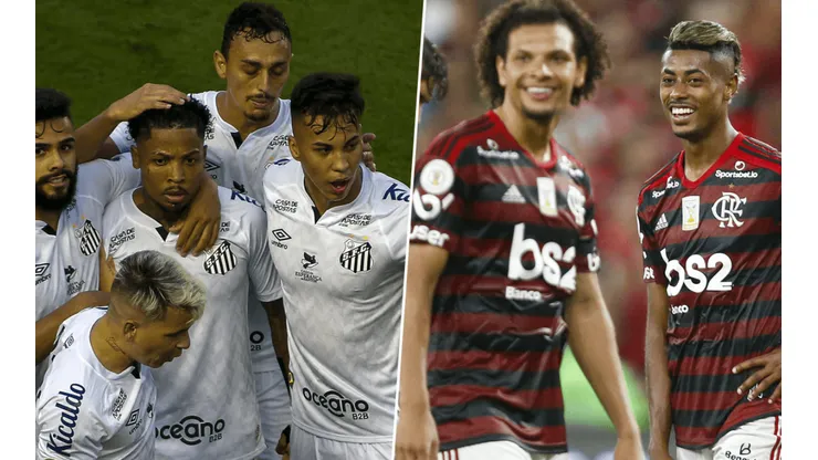 Santos e Flamengo tentam engrenar no Brasileirão 2020 - (Foto: Getty Image)