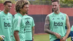 Reforços podem estrear nesta segunda (03) frente ao Resende; Léo Pereira elogia torcedores