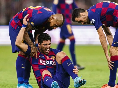 Luis Suárez desfalcará Barcelona por quatro meses