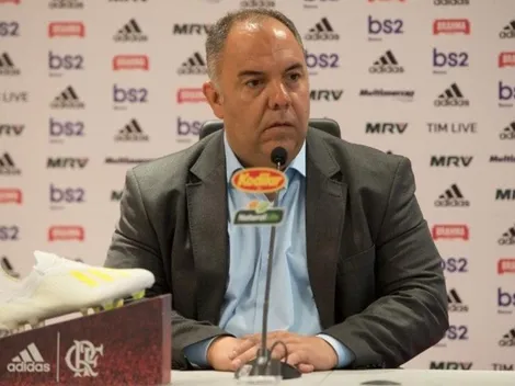 Marcos Braz e Bruno Spindel falam durante bastidores agitados na Gávea