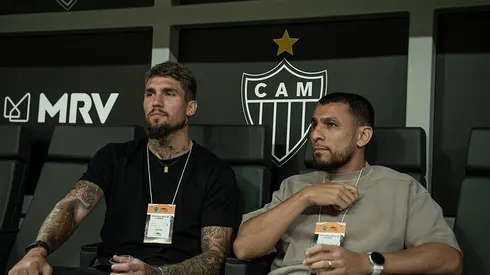 Alonso e Lyanco, reforços do Atlético. Foto: Pedro Souza / Atlético