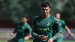 Thiago Silva em treino pelo Fluminense no CT Carlos Castilho - Foto: Lucas Merçon/Fluminense FC.