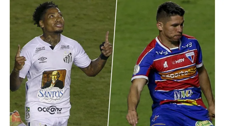 Santos x Fortaleza, na Vila Belmiro.