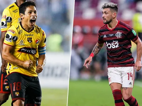 Flamengo vence o Barcelona-EQU por 2 a 0
