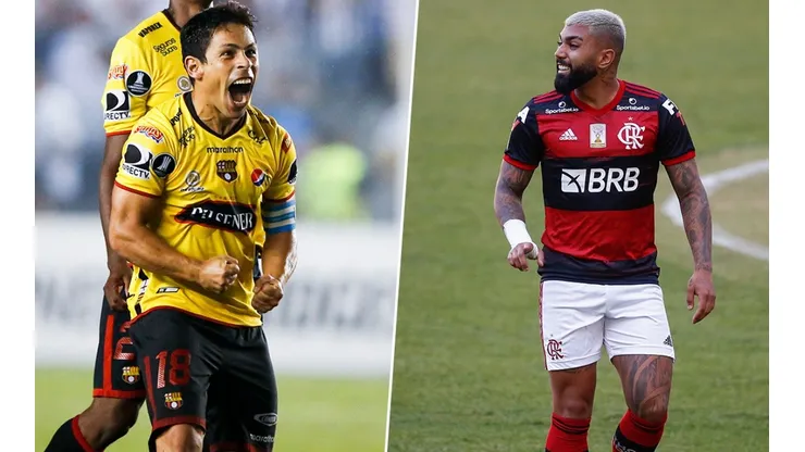 Barcelona-EQU recebe o Flamengo nesta terça-feira (22), às 19h15, no estádio Monumental, em Guayaquil - (Foto: Getty Images)