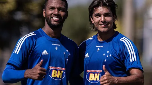 Thiago e Marcelo Moreno: baixa produtividade (Foto: Gustavo Aleixo/Cruzeiro/Divulgação)