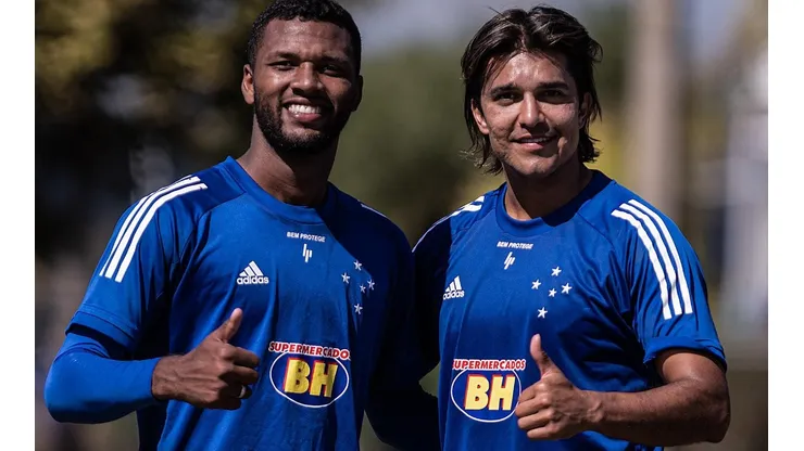 Thiago e Marcelo Moreno: baixa produtividade (Foto: Gustavo Aleixo/Cruzeiro/Divulgação)