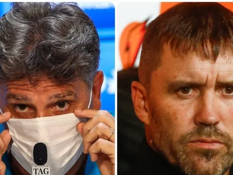 Renato usa Coudet de escudo para se defender da imprensa