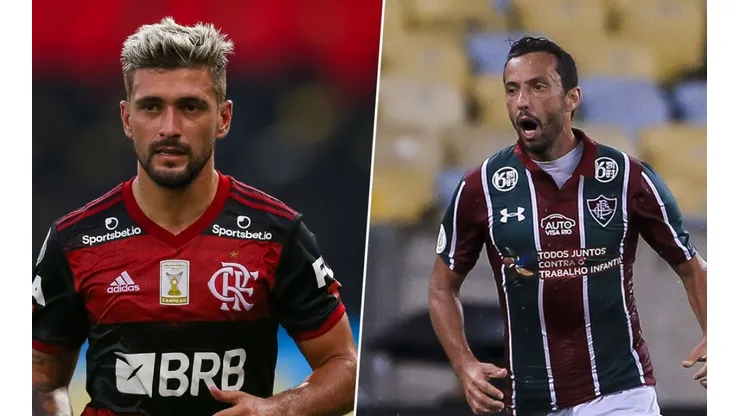Bruno Henrique e Nene. (Foto: Getty Images)