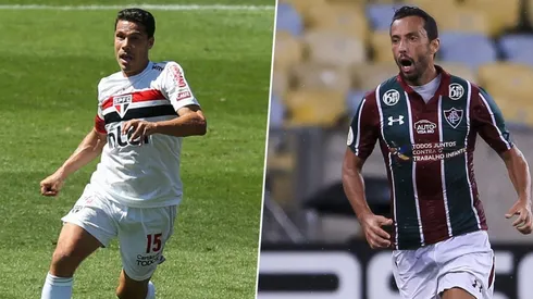 Hernanes São Paulo - Nenê Fluminense (Foto: Getty Images)