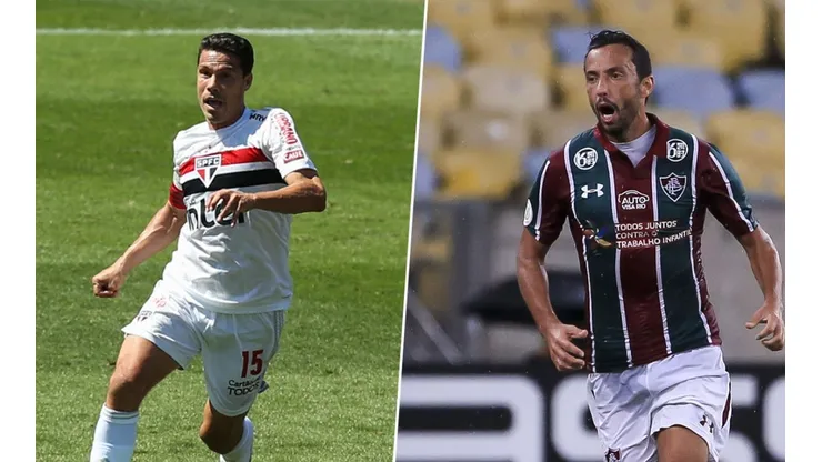 Hernanes São Paulo - Nenê Fluminense (Foto: Getty Images)