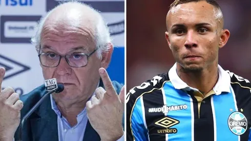 Montagem / Fotos: Lucas Uebel/Grêmio/Divulgação e Getty Images
