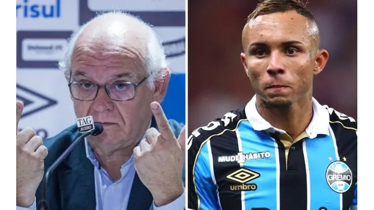 Montagem / Fotos: Lucas Uebel/Grêmio/Divulgação e Getty Images