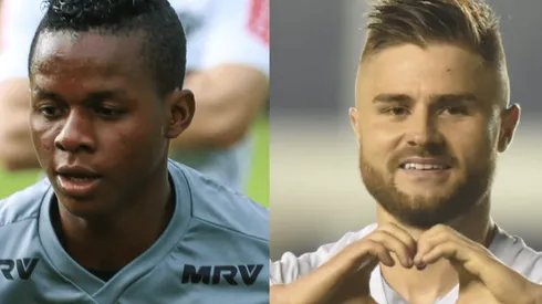 Montagem/Fotos: Bruno Cantini/Atlético/Divulgação e Ivan Sartori/Santos/Divulgação