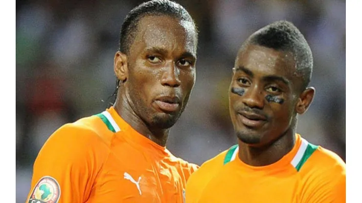 Droga foi parceiro de Kalou na Seleção e no Chelsea.