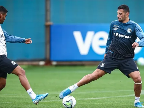 Diego Souza puxa a fila e Grêmio terá novidades contra Corinthians