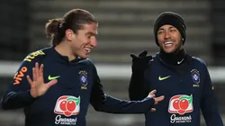 Neymar não perdoa Filipe Luís por gol contra