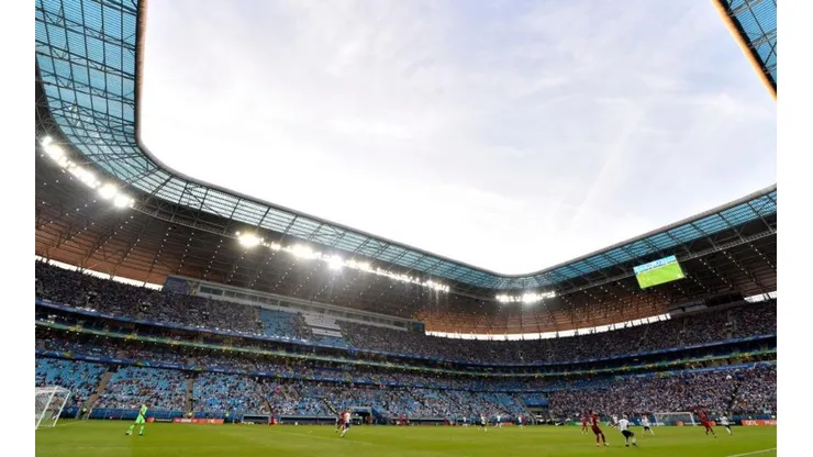 Grêmio e Fluminense se enfrentam na Arena, em Porto Alegre - (Getty Images)