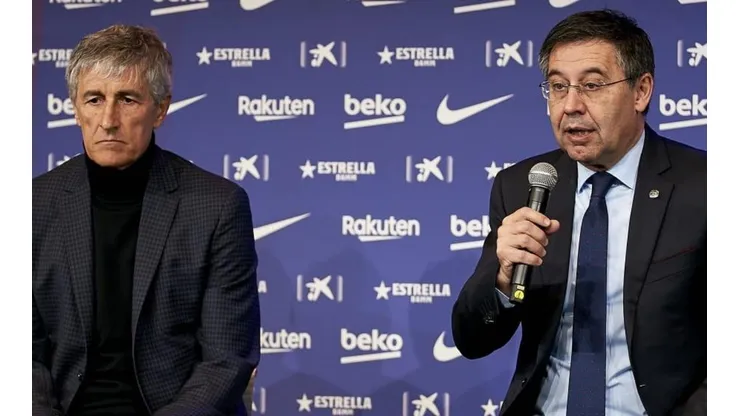 Bartomeu rebate imprensa sobre futuro de Setién no Barcelona