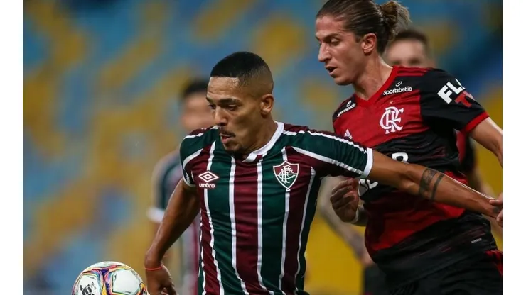 Gilberto, durante partida contra o Fla.