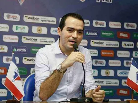 Presidente do Fortaleza, Marcelo Paz vibra com chegada de reforço