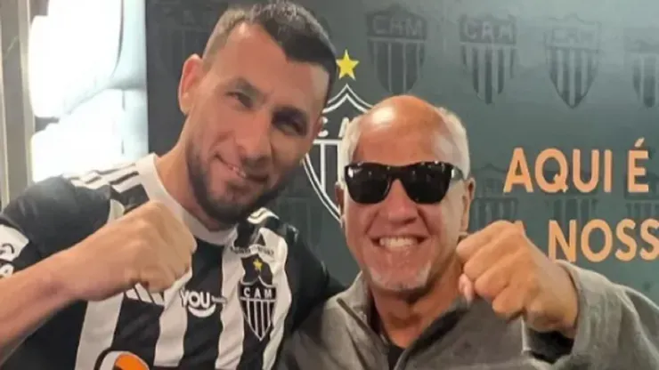 Foto: Reprodução/Instagram - Junior Alonso e Reinaldo na Arena MRV