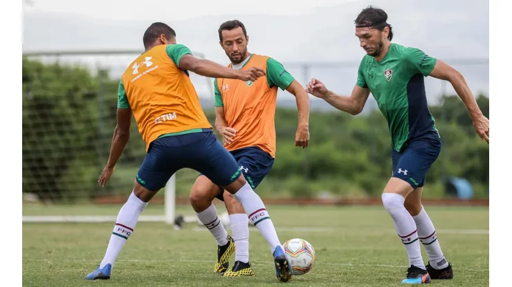 Matheus Ferraz é o segundo atleta mais velho do elenco, atrás apenas de Nenê - Foto: Lucas Merçon/Fluminense.