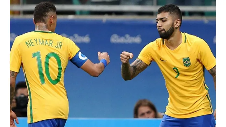 Gabigol já atuou ao lado de Neymar na seleção - (Foto: Divulgação).