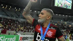 RJ - Rio de Janeiro - 22/02/2020 - Carioca 2020, Boa Vista x Flamengo -Gabigol jogador do Flamengo comemoram titulo de campeao apos vitoria contra o Boa Vista em partida no estadio Maracana pela decisao do campeonato Carioca 2020. Foto: Thiago Ribeiro/AGIF