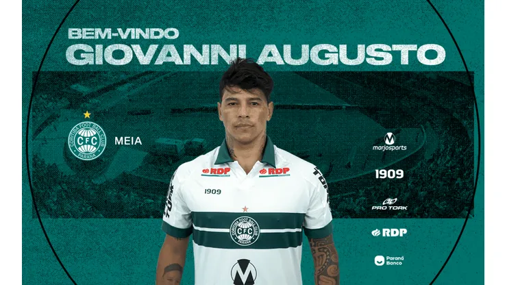 Giovanni Augusto é oficializado e logo falou em nome do Coritiba