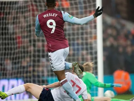 Wesley marca e Aston Villa goleia Liverpool na FA Cup