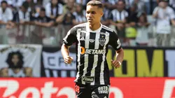 MG - BELO HORIZONTE - 30/06/2024 - BRASILEIRO A 2024, ATLETICO-MG X ATLETICO-GO - Pedrinho jogador do Atletico-MG durante partida contra o Atletico-GO no estadio Arena MRV pelo campeonato Brasileiro A 2024. Foto: Gilson Lobo/AGIF
