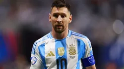 ATLANTA, GEORGIA - JUNE 20: Lionel Messi of Argentina looks on during the CONMEBOL Copa America group A match between Argentina and Canada at Mercedes-Benz Stadium on June 20, 2024 in Atlanta, Georgia. (Photo by Hector Vivas/Getty Images)