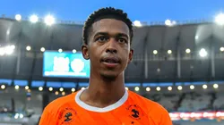 Carlinhos, jogador do Nova Iguaçu, durante partida contra o Vasco no estádio Maracanã pelo Campeonato Carioca 2024 - Foto: Thiago Ribeiro/AGIF
